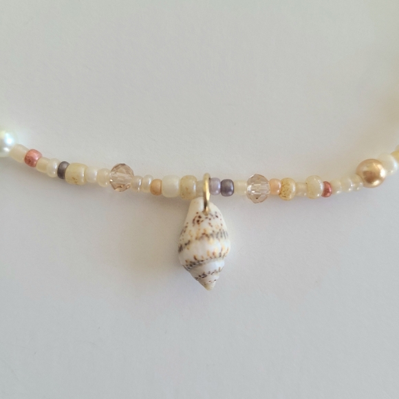 Sandy Beach Beaded Ankle Bracelet - Picture 2 of 6